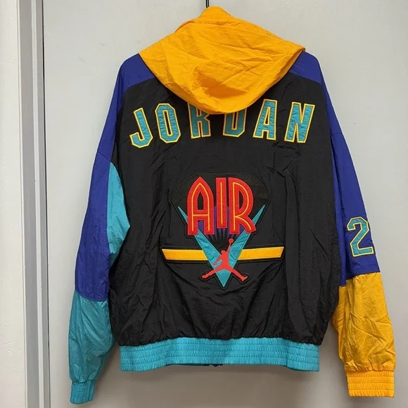 Vintage Nike Air Jordan Flight Windbreaker Jacket XL - Picture 2 of 7